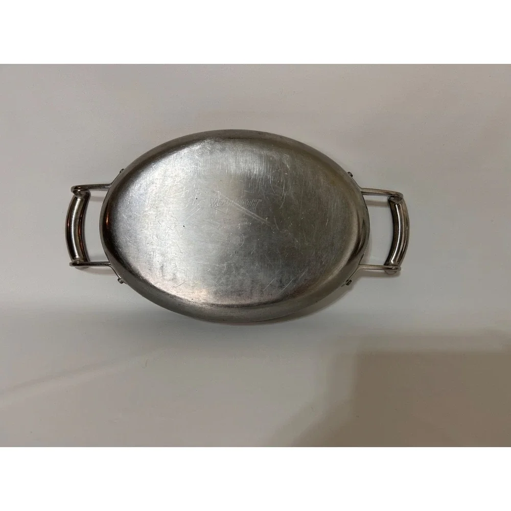 Commercial Vollrath Stainless Steel Oval Au Gratin Display Pan Miramar 49420